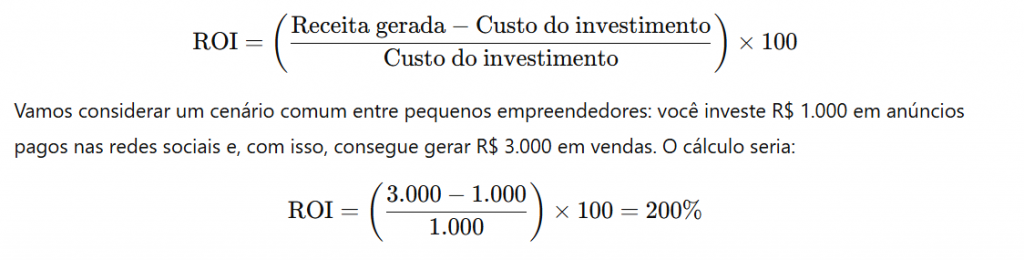 Cálculo de Retorno de Investimento